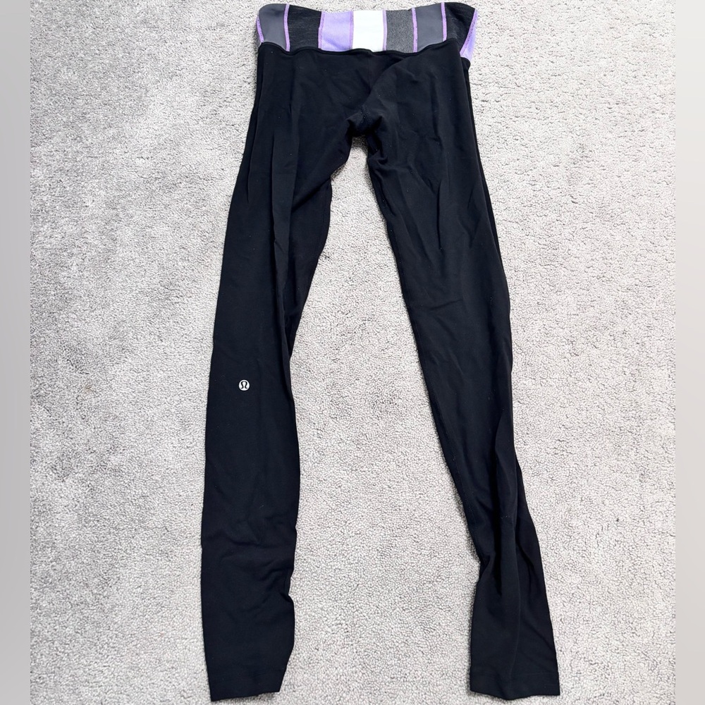 Lululemon Color Block Wunder Under Leggings Full Length
